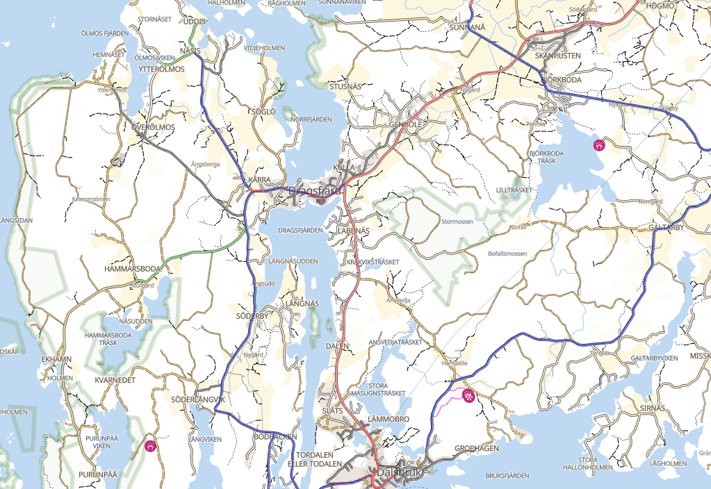 Graveliin sovitettu karttaversio