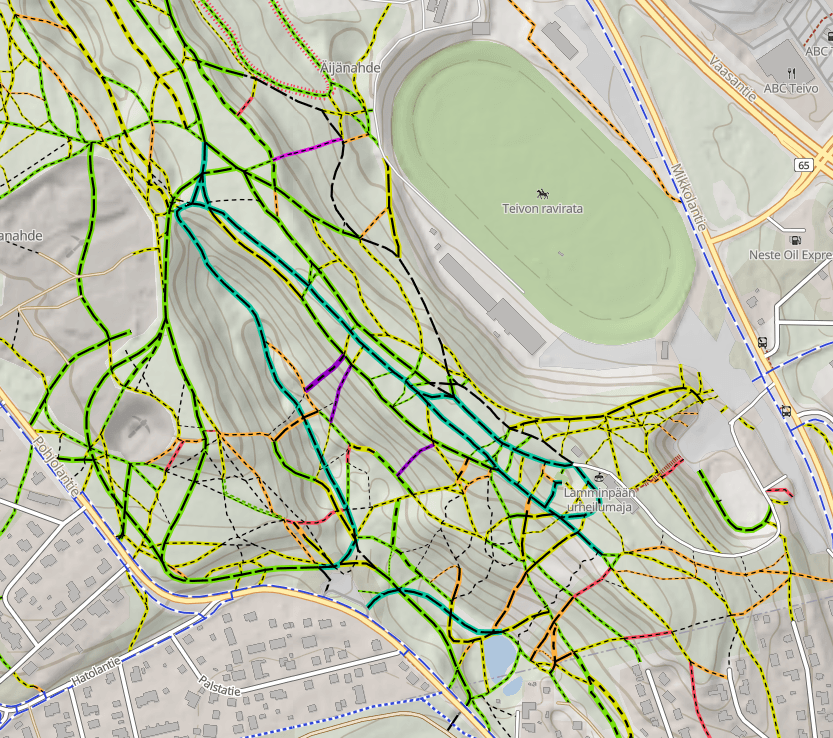 Trailmap mtb-kartta